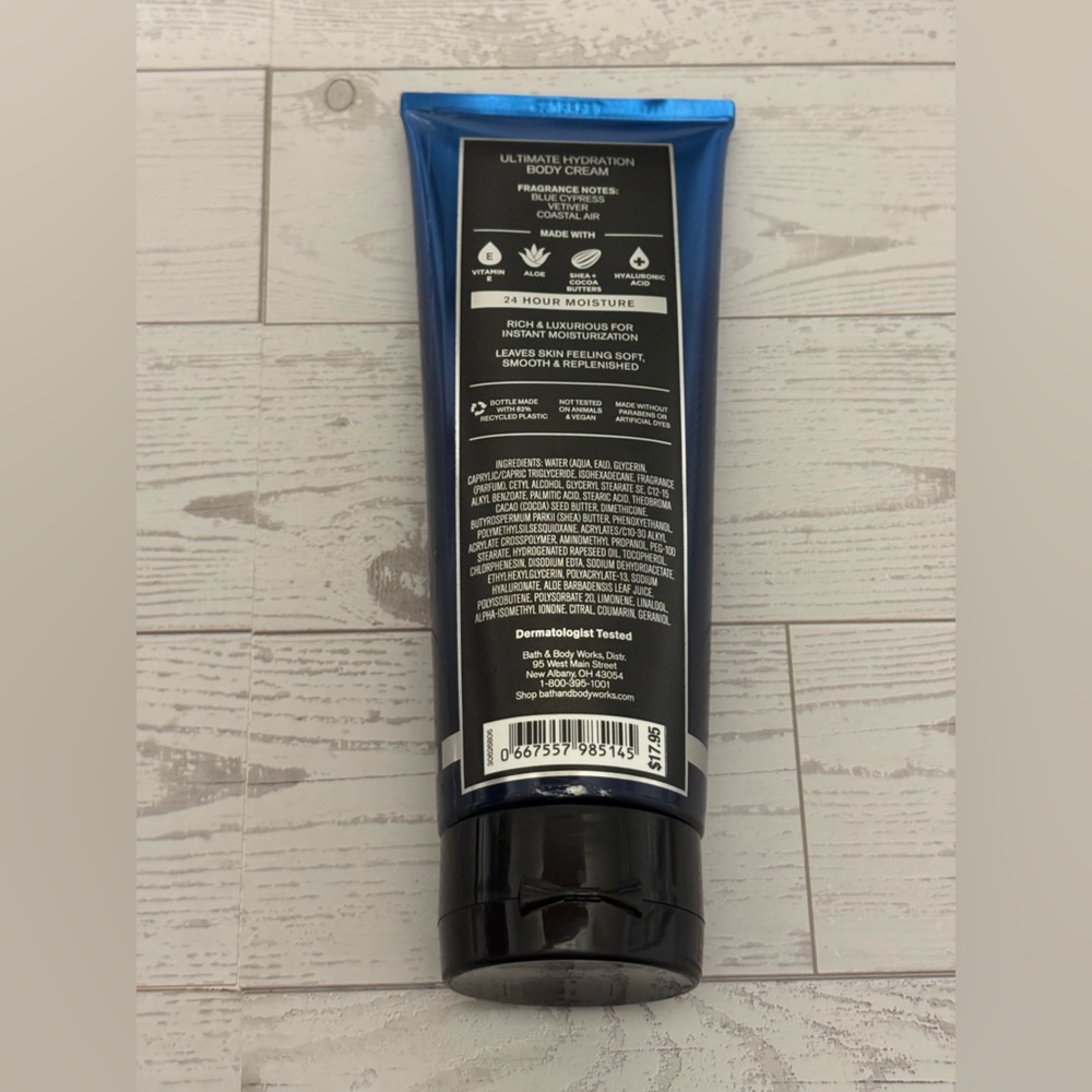 Bath & Body Works Men’s Ocean Ultimate Hydration Body Cream New - Picture 2 of 5